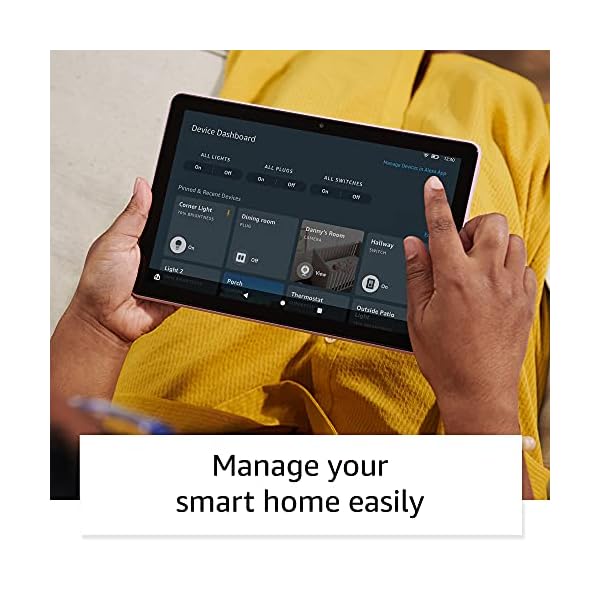 Fire HD 10 Plus tablet, 64 GB, Slate, with Ads + Bluetooth keyboard + 12-month Microsoft 365 Personal subscription