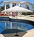 TropiShade 9 ft Bronze Aluminum Patio Umbrella with Antique White Polyester Cover (Base not included)