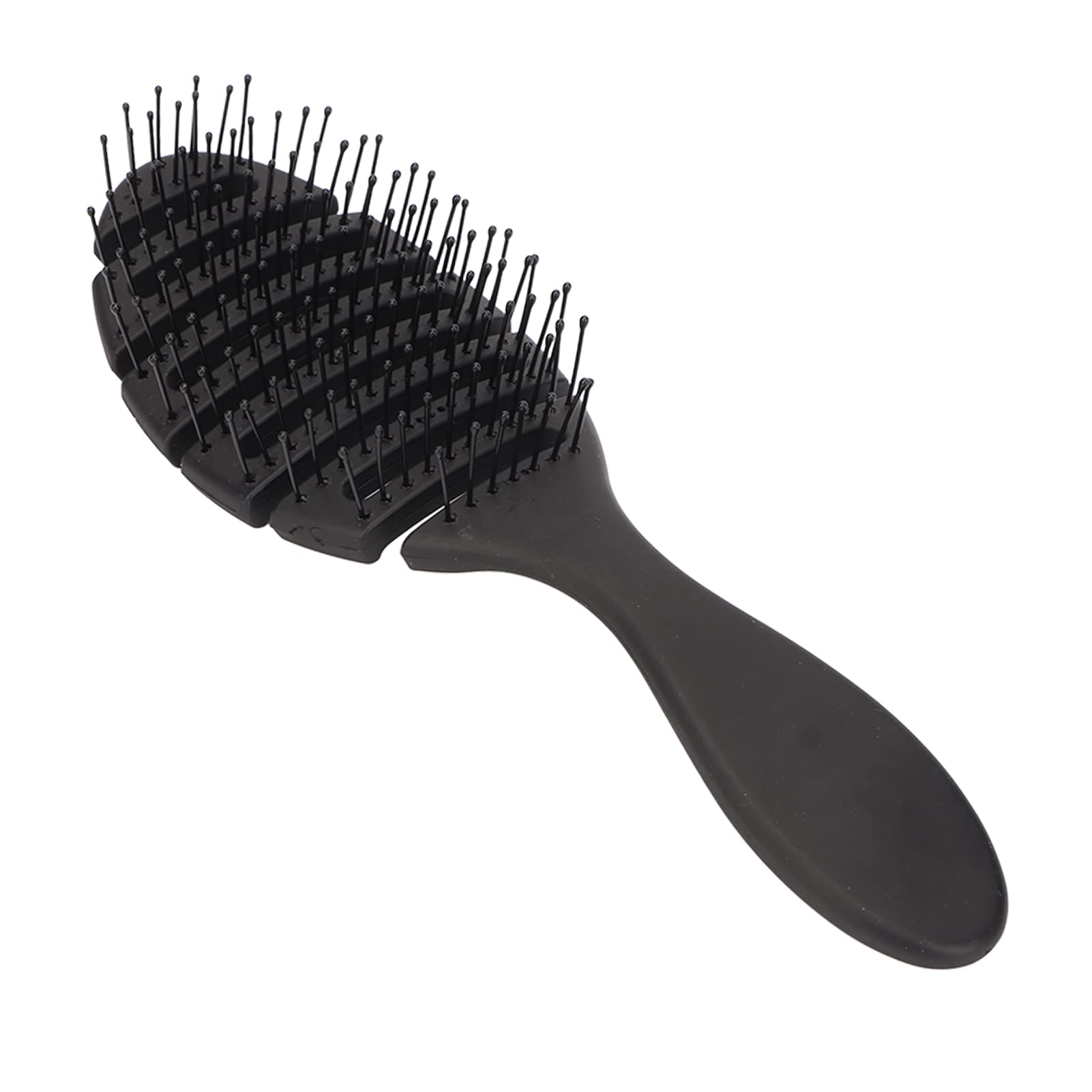Detangle Hair Brush, Soft Elastic Detangling Curved Vent Brush for Reducing Hair Breakage and Frizzy, Paddle Massage Hairbrush for Long Thick Curly Hair