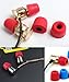KINDEN 5 Pairs Medium Size Replacement Foam Earbud Memory Eartips Replacement for All Models in-Ear Headphones Earphones (Red)