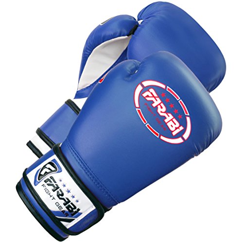 Farabi-Sports-Guantes-de-boxeo-para-nios-piel-sinttica-113-g-color-azul