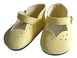 Easter Yellow Scallop Shoes for 18