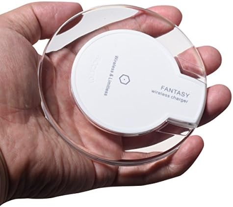 Wireless Charger,BAIDATONG Transparent Wireless Charging Pad for Samsung Galaxy S7/S6/Edge/Plus/S6 Active,Moto Maxx, Moto Droid Turbo 2/Turbo,Google Nexus 6/5/4 &amp; more,Red