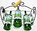 6 Bottle Metal Wine Rack storage with Bonus Bottle Opener Corkscrew – Stylish Grapevine Design Perfect for Floor, Cabinet, Bar Cart, Countertop – Great gift idea Includes 2 free eBooks