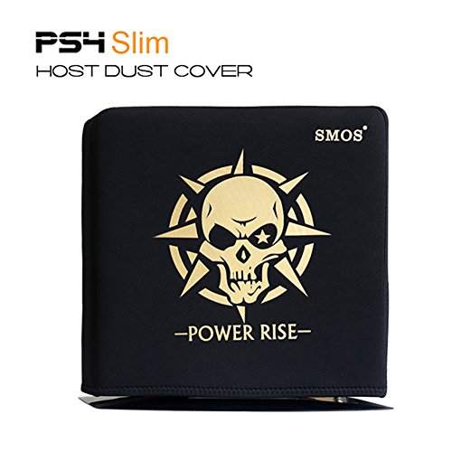 Smos ps4 slim dust cover skull design with waterproof m…