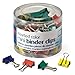 Officemate Mini Binder Clips, Assorted Colors, 60 Clips per Tub (31024)