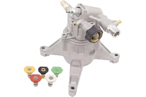 HUTDKTE Universal 3100 PSI Power Pressure Washer Water Pump for Washer Pump 7/8" Shaft Engines with Pressure Washer Nozzle