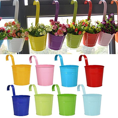 Buy Hanging Flower Pot with Detachable Hook, Garden Pots Balcony ers