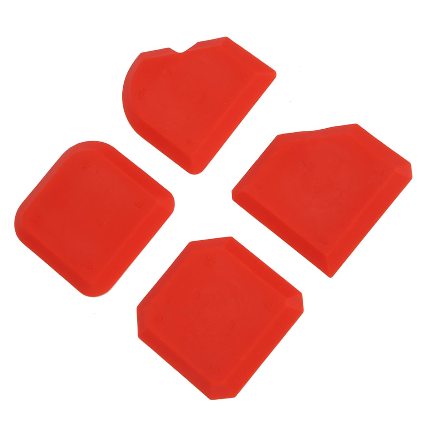 4Pcs/Set Caulk Spatulas Silicone Sealant Remover Caulk Tool Kit Silicone Sealant Spreader Glass Scraper for Glass Finishing Tool