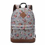 Douguyan Girl's Casual Lightweight Print Backpack Cute School Bag Campus Satchel Powder Blue 133b