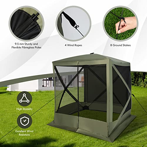 Tangkula 6.7x6.7 Ft Pop Up Gazebo Review: Instant Screen Tent for Camping & Backyard image 14