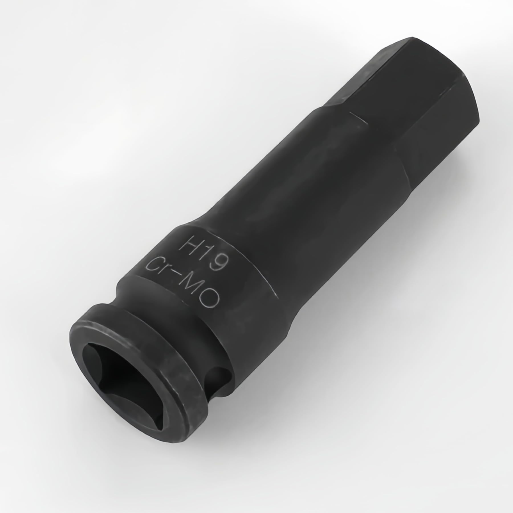 LEPEVNEY Impact Hex Bit Socker, 1/2" Drive x H19 (19mm) Allen Key Socket, Cr-Mo Steel, 3" Length