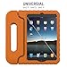 iPad 2 Kids Case: Stalion® Safe Shockproof Protection for Apple iPad 2nd 3rd & 4th Gen (Orange Orange) Ultra Lightweight + Comfort Grip Carrying Handle + Folding Stand