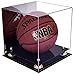 Better Display Cases Acrylic Full Size Basketball Display Case with Gold Risers and Mirror (A001-GR)