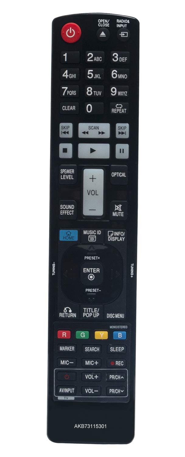 ALLIMITY AKB73115301 Remote Control Replace for LG 3D Blu-Ray Player HR550 HR570 HR570S.BDEULLK HR550C HR590S.BDEULLK HR550S HR650 HR698DPBFRALLK HR550S.BDEULLK HRX550 HR558D HRX570