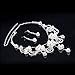 LING'S SHOP Charm Wedding Bridal Crystal Rhinestone Pearl Pendant Necklace Earring Plated Jewelry Set