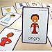SANTSUN 14 Feelings Emotions Flashcards and Affection Emotional Intelligence Kindergarten Classroom Decoration Background Wall Stickers Teach Flash Card