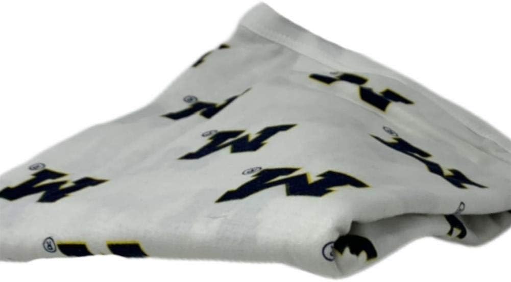 Wes And Willy University Of Michigan Wolverines Banket Organic Cotton Baby Blanket Sports Outdoors Fan Shop