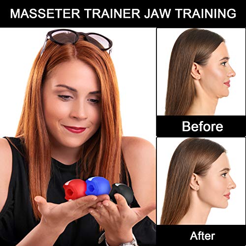 Jawline Exerciser, Jaw Exerciser to Reduce Double Chin, Neck and Mouth