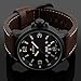 Happy Digital® 30m Waterproof Luxury Brand Army Date Leather Sports Watch Quartz Mens Wrist Watch