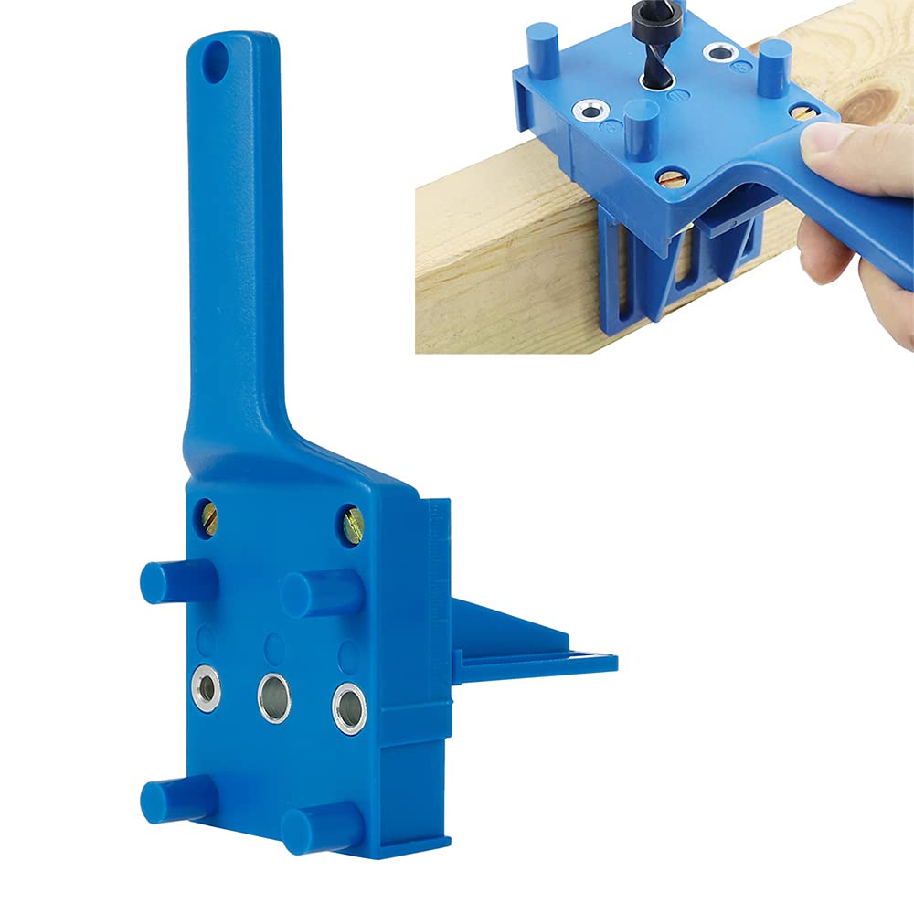 Doweling Jig 6/8/10 mm Handheld Wood Dowel Drilling Guide,Drilling Doweling Hole Saw Tools,Woodworking Tools
