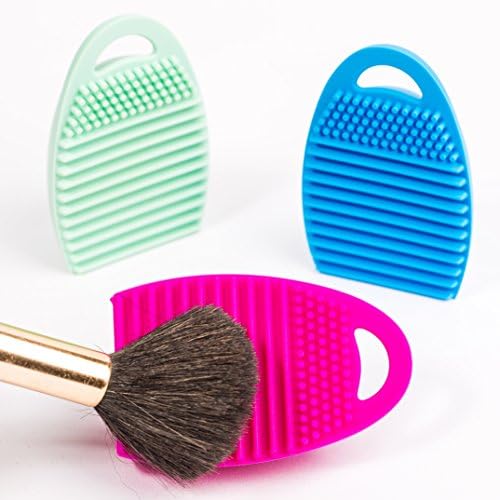 Silicone Makeup Brush Cleaner, Portable, Compact and Lightweight Cosmetic Scrubber, Perfect for Travel with Multipurpose Texture