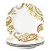 Rachael Ray Dinnerware Paisley 4-Piece Porcelain Salad Plate Set