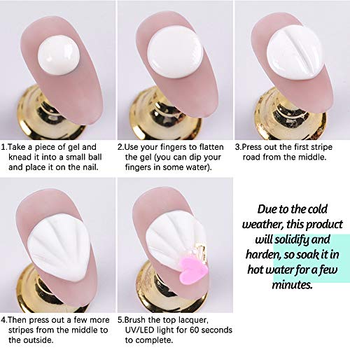 DAGEDA 3D Sculpture Gel, Nail Mold DIY Styling Carving Embossed Gels