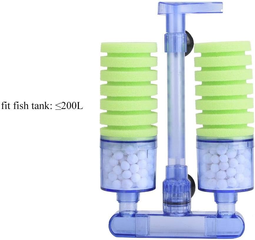 Pssopp Aquarium Filter Air pump Sponge Biochemical Oxygen Pump Aquarium Water Filter Sponge Fish Tank Filter Media for Mini Fish Tank Supplies(XY-2882) - Image 5