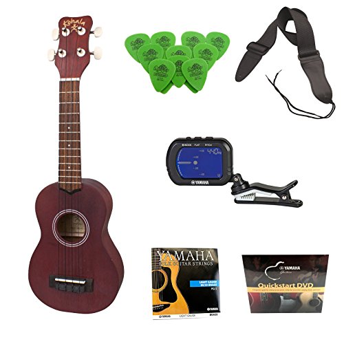 Kohala-KOS-KineO-Soprano-Ukulele--Guitar-Picks--Yamaha-Guitar-Strings--Guitar-Tuner--Guitar-Strap--Yamaha-DVD