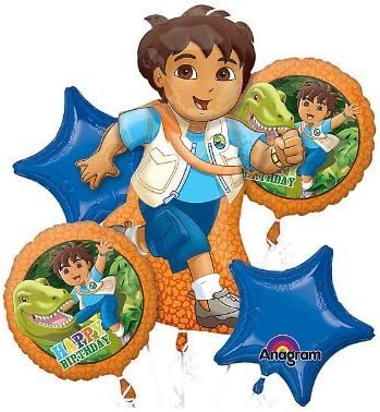 Go Diego Go Dora The Explorer Mylar Foil Balloon Set Bouquet by Loftus