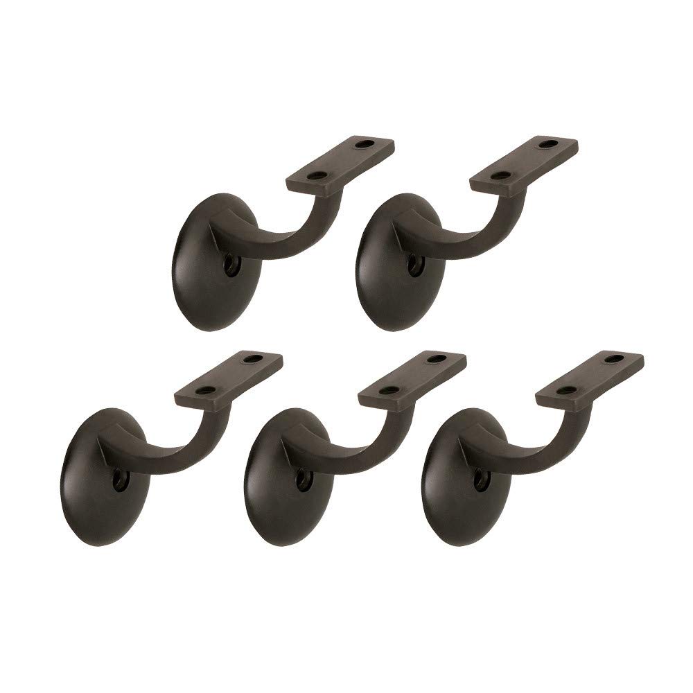 Design House 182048 Jumbo Handrail Bracket, 5-Pack, Oil Rubbed Bronze for Banister Fixings in Bathroom — image 1