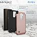LG Stylus 2 Plus Case, LG Stylo 2 Plus Case, Celljoy [Deluxe Shock Armor] Slim Fit Dual Layer Protective ((Shockproof)) Hybrid Bumper [[Impact Resistant]] Premium Elegant - Thin Hard Cover (Rose Gold)