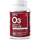 Essential Elements Omega-3 Fish Oil Supplement with EPA & DHA | Fatty Acids for Immune, Heart & Cognitive Support | 60 Softgels