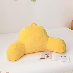 Holawakaka Standard Faux Fur Bed Rest Pillow with