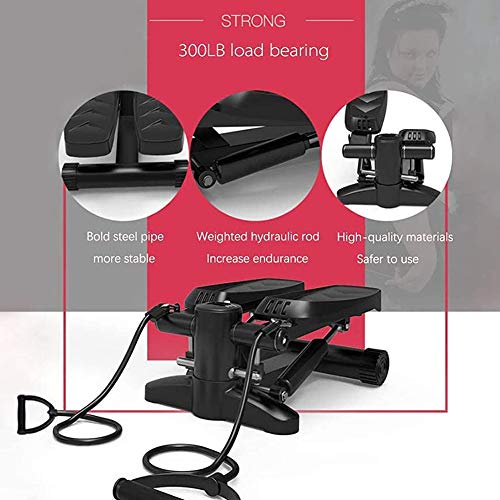 KENL-Stair-Stepper-Portable-Climber-Stepper-with-Resistance-Bands-and-LCD-Monitor-Men-and-Women-Exercise-Home-Workout-Equipment-for-Full-Body-Workout-Exercise-Stair-Stepping-Fitness