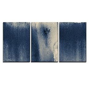 Abstract Painted Grunge Background Ink Texture x3 Panels