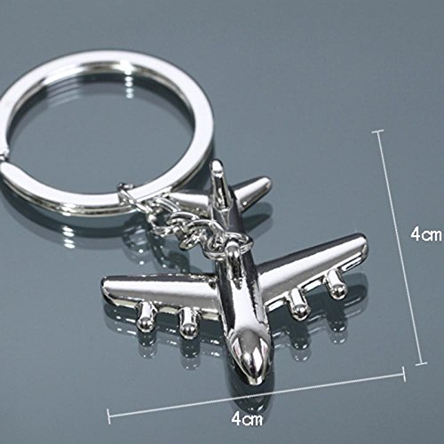 GOOTRADES Mini Airplane Alloy Keychains Keyring Creative Keyfob (pack of 2)