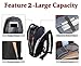 Bronze Times(TM) Laptop Backpack, Mens Slim Business Travel Computer Bag, Anti-theft with USB Charging Port, Water Resistant College School Bookbag Fits UNDER 17