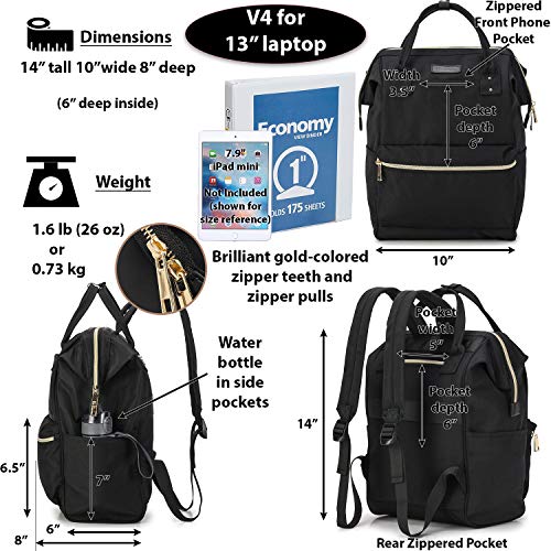 Lily & Drew Casual Travel Daypack School Backpack for Men Women and 13