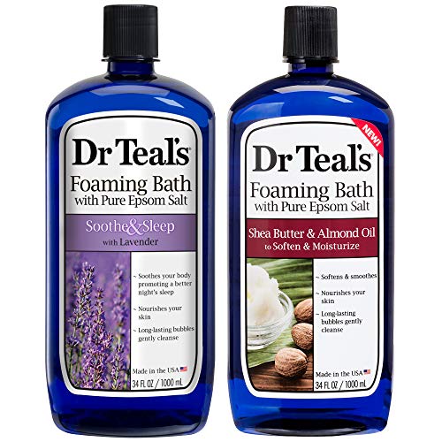 Dr. Teal's Foaming Bath Variety Gift Set (2 Pack, 34oz Ea.) Soothe