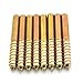 RuiLing 8 Pack 3/8-16 x 3 Inch Hanger Bolts Double Headed Flat Hexagon Bolts for Wooden Joints