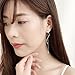Leiothrix Korean Version Dangle Earrings Tassel Zircon Fashion Jewelry for Women and Girls