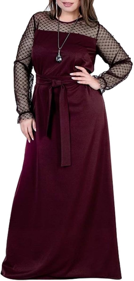 Amazon 結婚式 ワンピース 秋 大きいサイズ ドレス 同窓会 服装 パーティードレス 大人 可愛い ドレス お呼ばれ セレモニー 大きいサイズ 春 ワインレッド 夏 秋 冬 レディース ファッション ぽっちゃり Aライン 袖あり 半袖 袖付き 体型カバー 2xl ワンピース