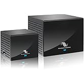 Nodelay S-AIR100-PRO Wireless Rear Speaker kit, 5.8G Low Latency Audio Transmitter and Receiver, 80W+80W high Power, Compatible with A/V Receiver, Stable and Anti-Interference