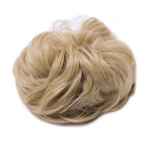 2 Scrunchy+Synthetic+Hairpiece+Extension+blonde+thicker