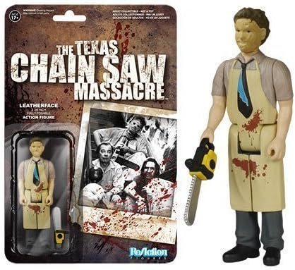 The Texas Chainsaw Massacre Leatherface ReAction 3 3/4-Inch Retro Action Figure by The Texas Chainsaw
