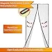 FYLINA Magnetic Screen Door Heavy Duty Mesh Curtain Screen and Full Frame Velcro, Top-to-Bottom Seal No Mosquitos - Fits Door Up To 34