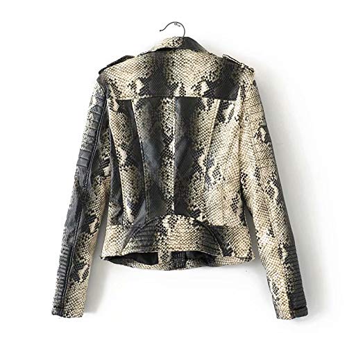 51qX1XHk9lL RVXZV SildFy Chaqueta de Cuero de Las Mujeres de Moda Chaqueta de Bombardero Corto asimétrico High Street Moto Biker… RVXZV SildFy Chaqueta de Cuero de Las Mujeres de Moda Chaqueta de Bombardero Corto asimétrico High Street Moto Biker… - Imagen 3