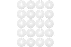 DINHEAROM 20pcs Fire Sprinkler Escutcheon Covers Plastic Retrofit Plate 15/20 Universal Fire Sprinkler Trim